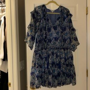 Tiered dress … flowered print